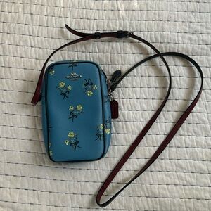 Small Coach Floral Crossbody Purse